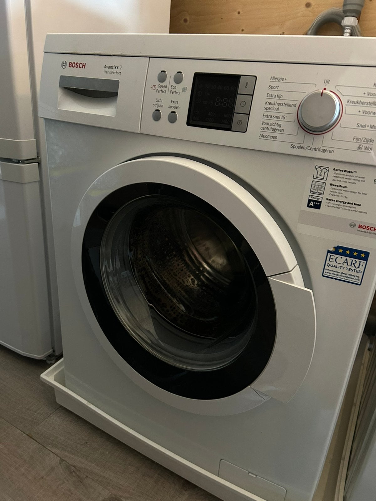 Wasmachine Bosch - 7 kg - 1400 toeren - goede staat, Ophalen, Gebruikt, Wolwasprogramma, Voorlader