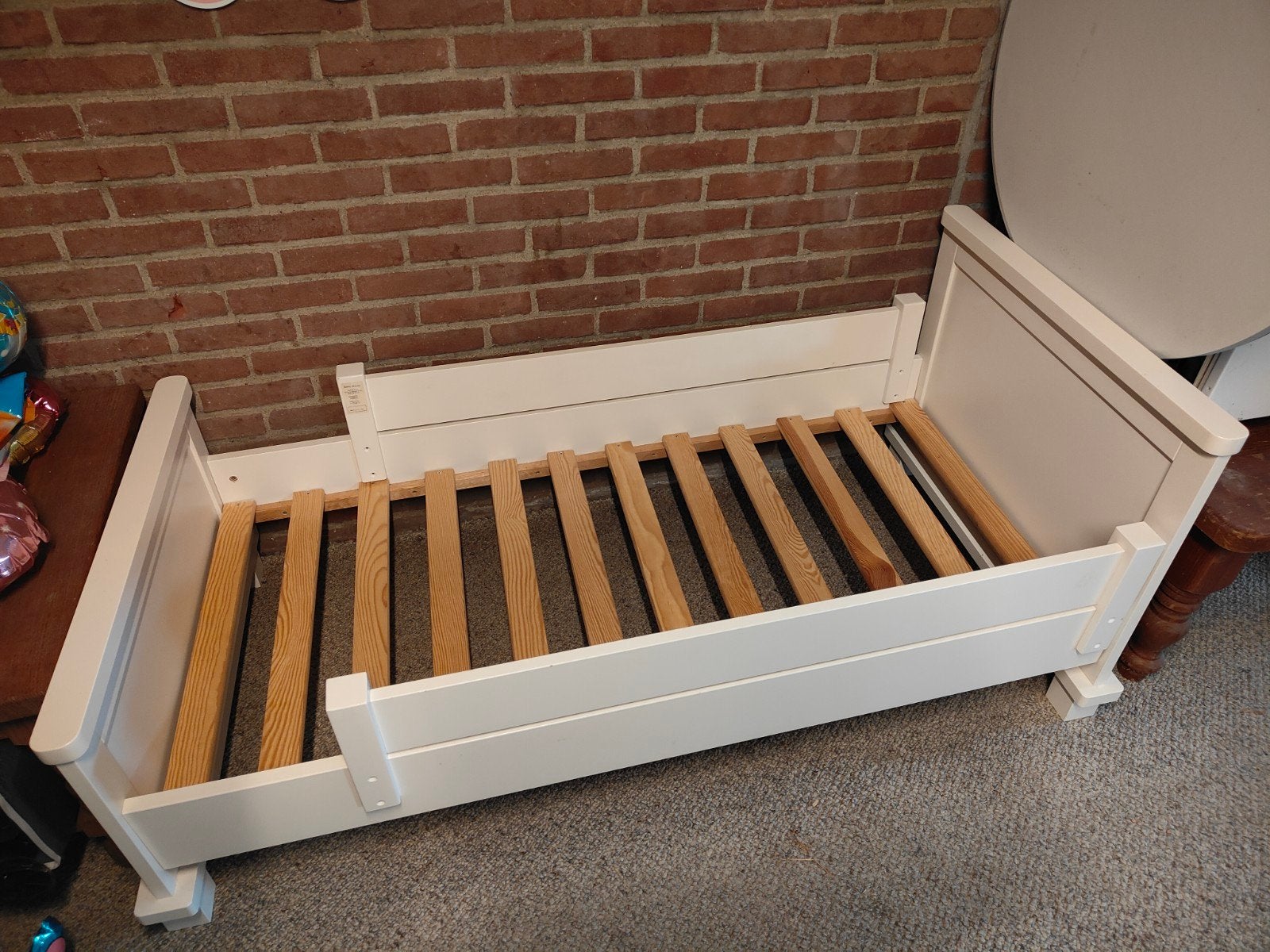 Kidsmill commode en peuter bedje, Ophalen, 160 tot 180 cm, 70 tot 85 cm, Lattenbodem