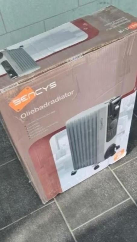 Oliebadradiator Sencys, Doe-het-zelf en Verbouw, Ophalen, Minder dan 60 cm, Radiator, 30 tot 80 cm