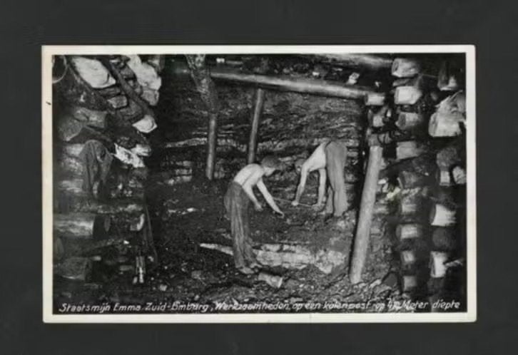Hoensbroek Staatsmijn Emma Kolenmijn., Ophalen of Verzenden, 1940 tot 1960, Ongelopen, Limburg