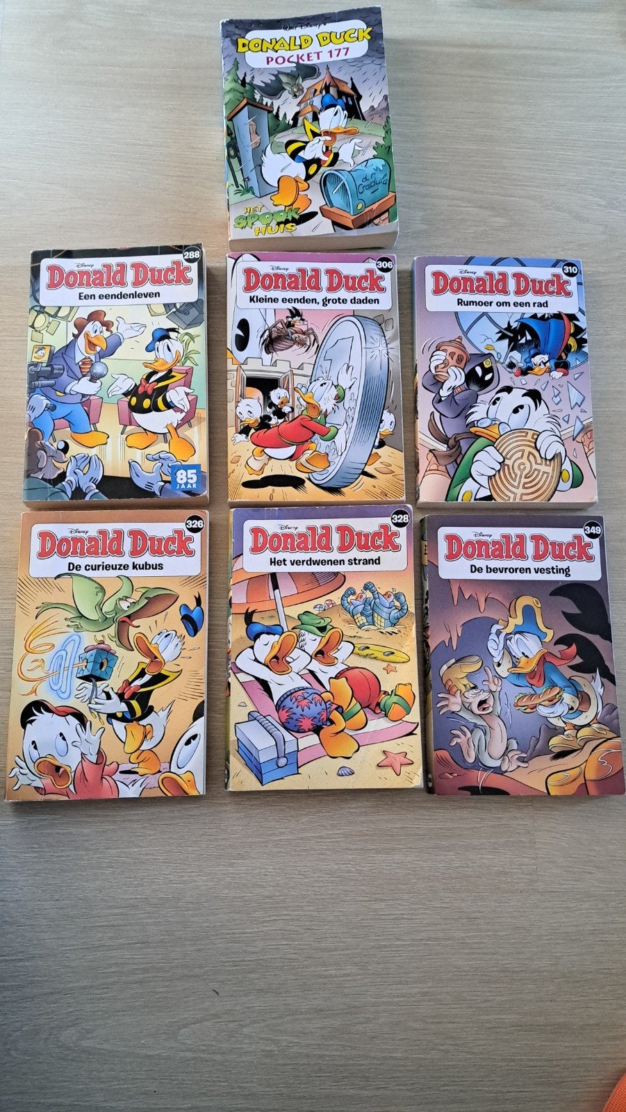 Donald Duck Pocket en losse stripboeken (7 stuks), Meerdere stripboeken, Ophalen of Verzenden, Gelezen