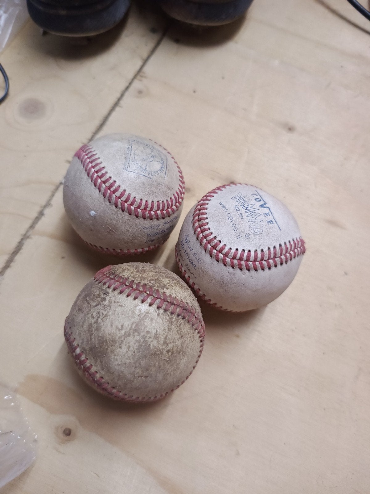 Honkballen - 3 stuks voor training, Ophalen of Verzenden, Gebruikt, Knuppel