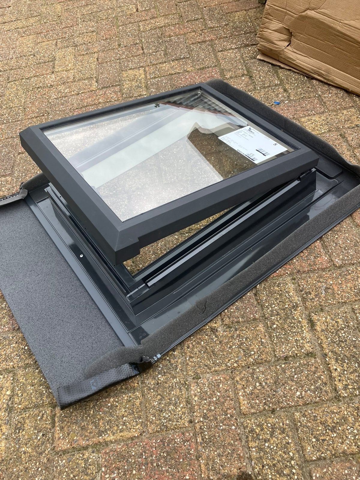 Ubbink Purilan  Dakraam Universeel 440x550 Grijs,HR++GLAS., Doe-het-zelf en Verbouw, Glas en Ramen, Ophalen, Minder dan 80 cm