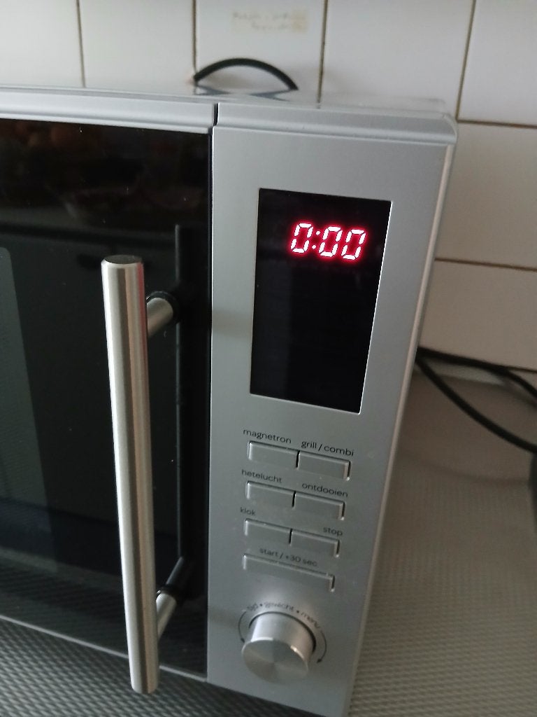 Inventum combi hetelucht oven grill , ontdooien werkend, Witgoed en Apparatuur, Ophalen, Combimagnetron, Gebruikt, Draaiplateau