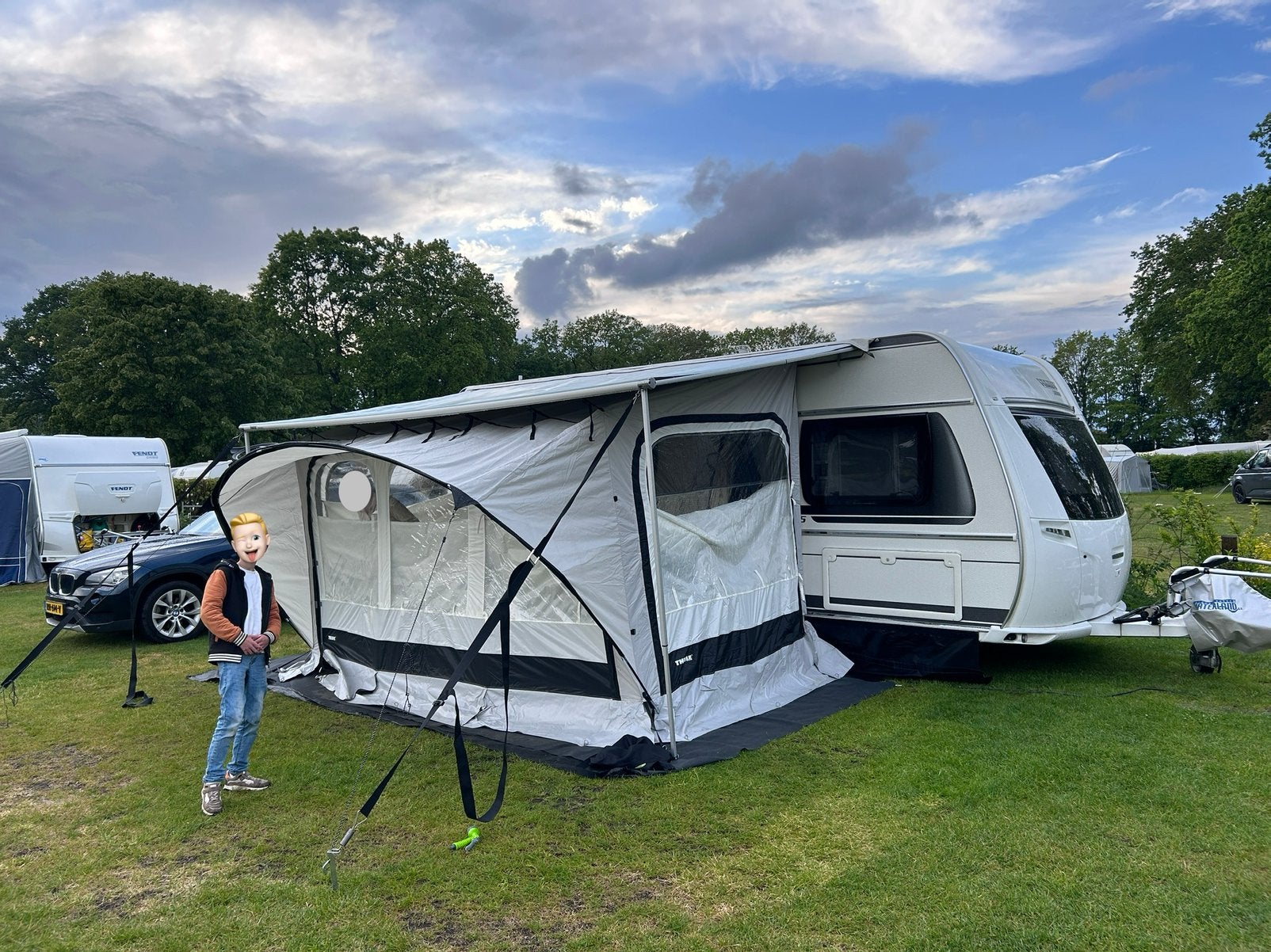 Thule QuickFit luifeltent 3,60 meter Medium, Ophalen of Verzenden, Zo goed als nieuw, Polyester, Thule