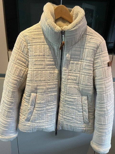 Winterjas, Kleding | Dames, Maat 38/40 (M), Msch Copenhagen, Beige, Ophalen of Verzenden