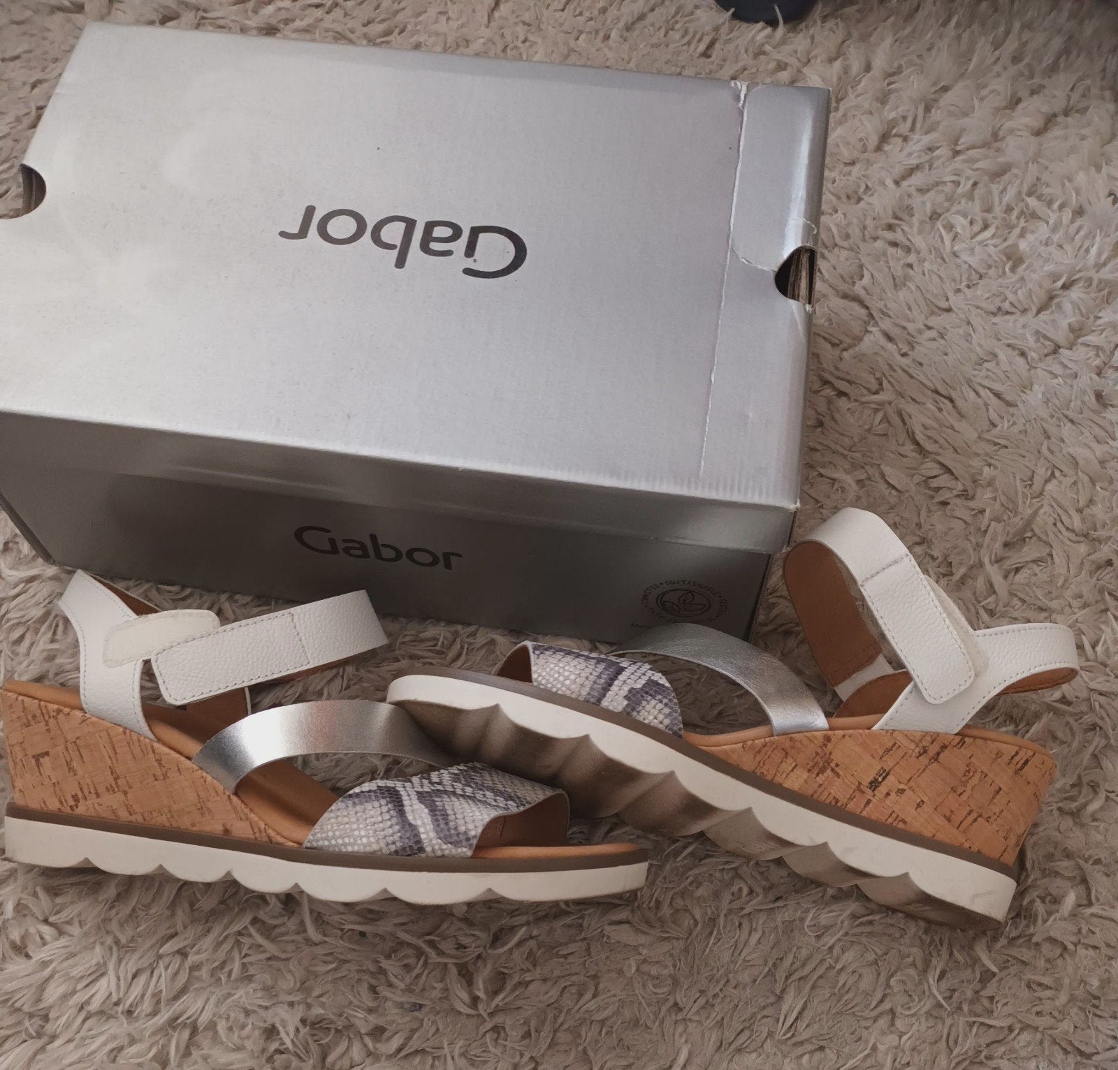 Gabor Comfort dames sandaal met sleehak mt 39, Ophalen, Zo goed als nieuw, Sandalen of Muiltjes