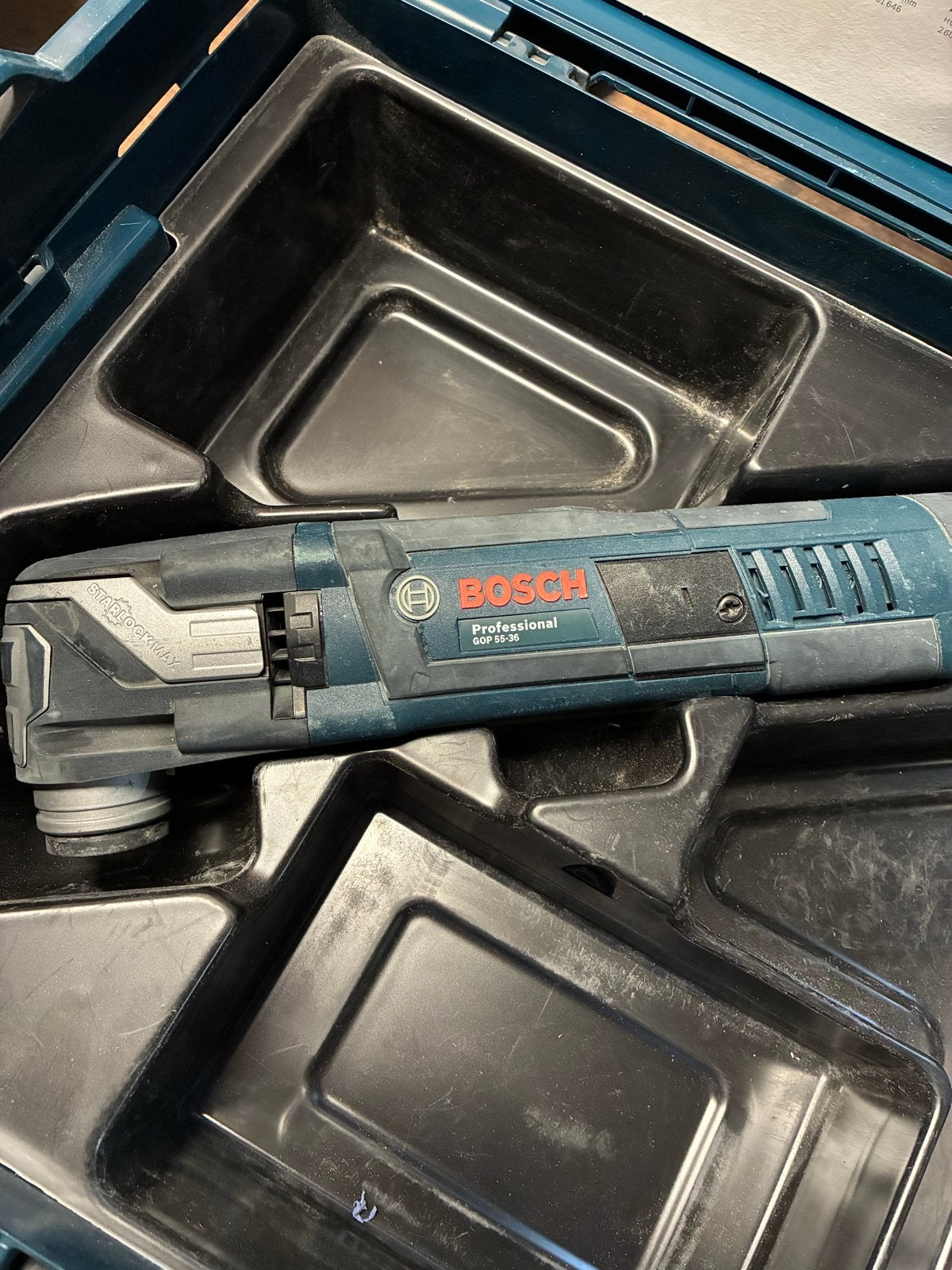 Bosch GOP 55-36 Multitool in koffer, Ophalen of Verzenden, Zo goed als nieuw