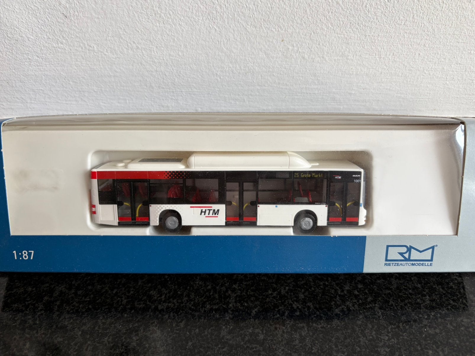 Rietze Man Lion’s city aardgas HTM 25 grote markt nieuw, Verzenden, Nieuw, Bus of Vrachtwagen, Rietze