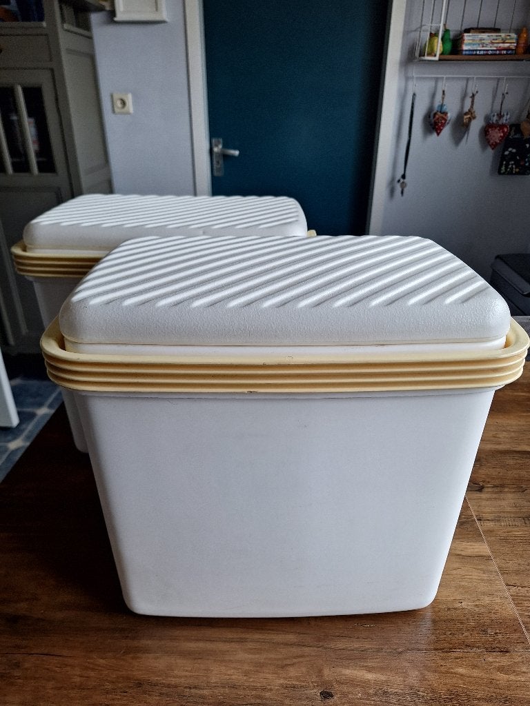2 Witte koelboxen, Caravans en Kamperen, Ophalen, Gebruikt, Koelbox, Koelelement