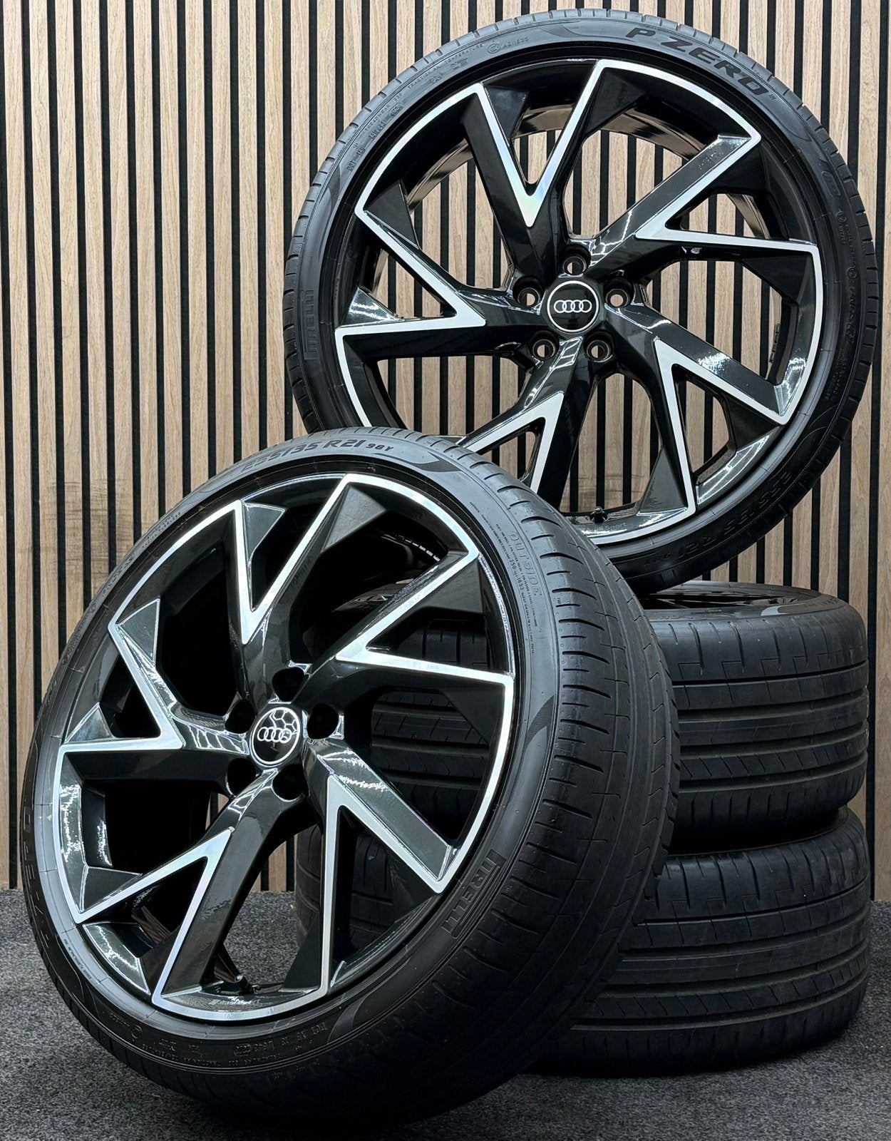 ZGAN! Originele 21 inch Audi RSQ3 Q3 5x112 ET38 Pirelli AO, Ophalen, 255 mm, ., Banden en Velgen