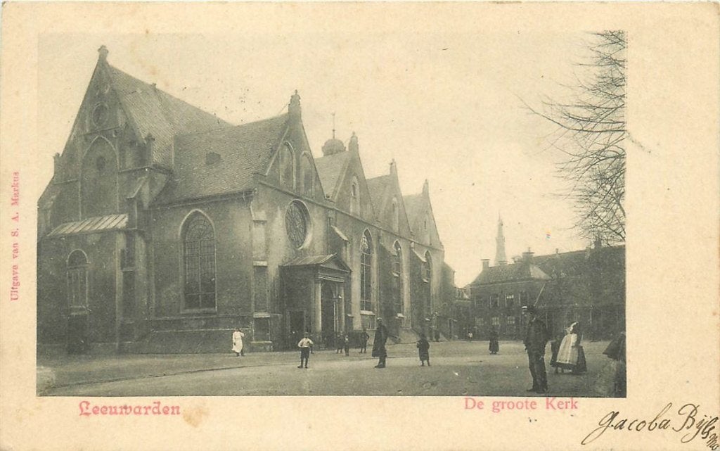 379-205-015 Leeuwarden Groote Kerk, Verzenden, Voor 1920, Friesland