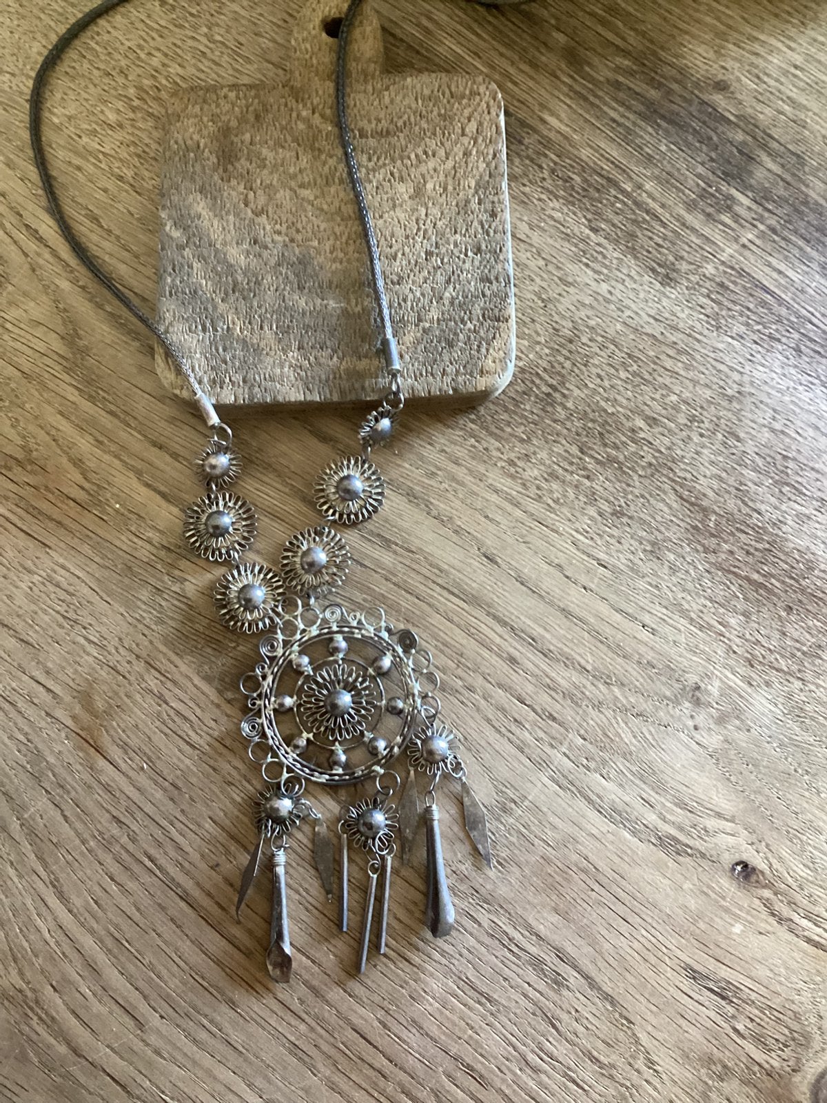 Ketting, Verzenden, Gebruikt, Zilver, Overige materialen