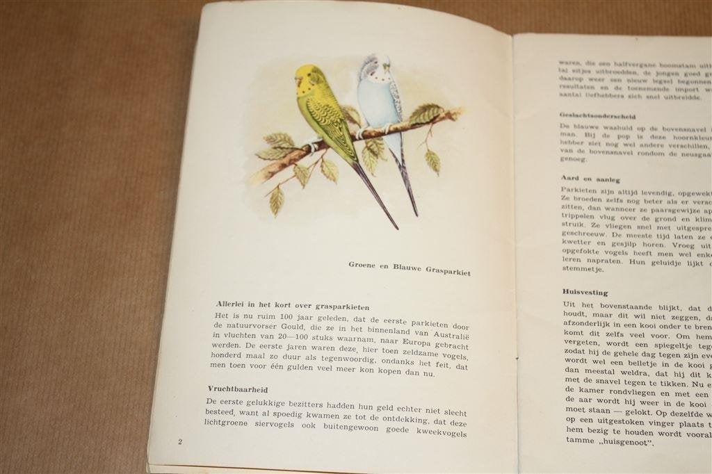 Parkieten. Huisvesting voeding verzorging kweken., Ophalen of Verzenden, Gelezen, Vogels