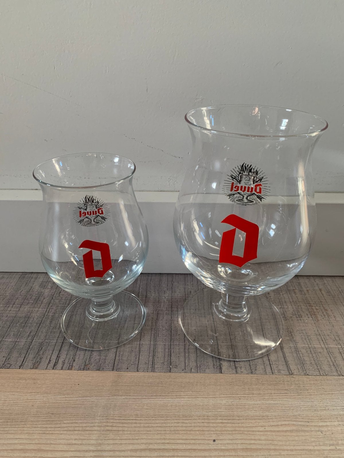 2x Duvel glas 15cl en 33cl, Ophalen of Verzenden, Nieuw, Glas of Glazen, Duvel