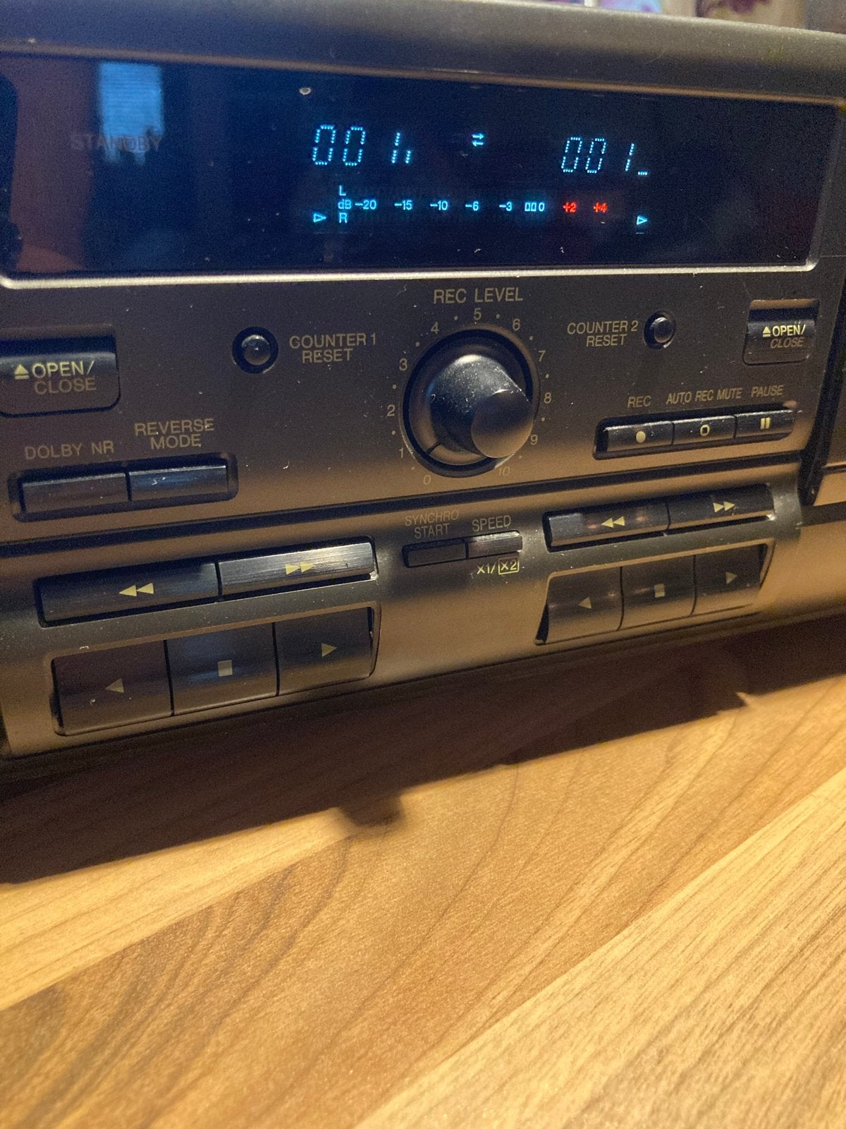 Technics RS-TR373 dubbel cassettedeck - Goede staat, Ophalen of Verzenden, Overige merken