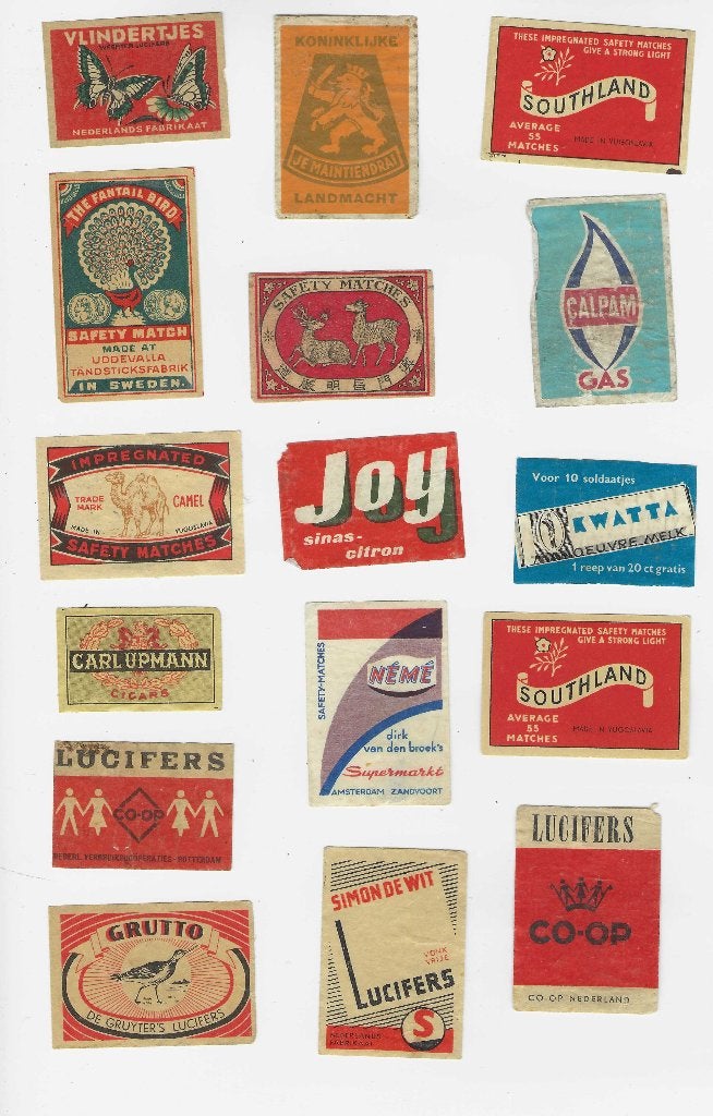 Lucifers merken  . lot 2, Verzamelen, Ophalen of Verzenden, Luciferdoosjes of -merken