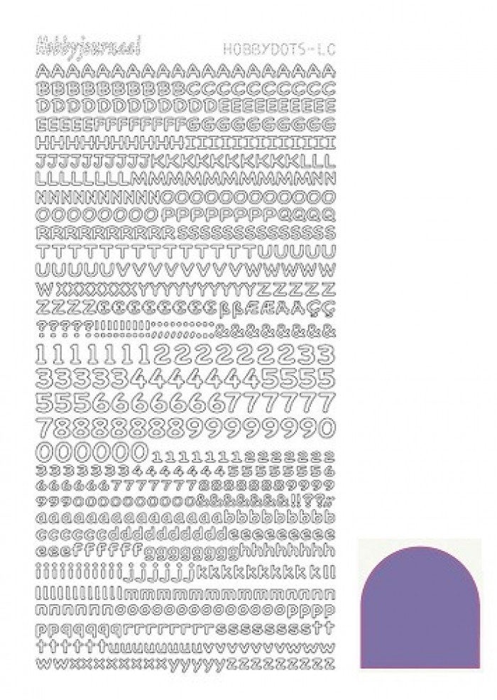 Hobbyjournaal hobbydots stickervel mirror purple STDMLC9, Ophalen of Verzenden, Nieuw, Sticker