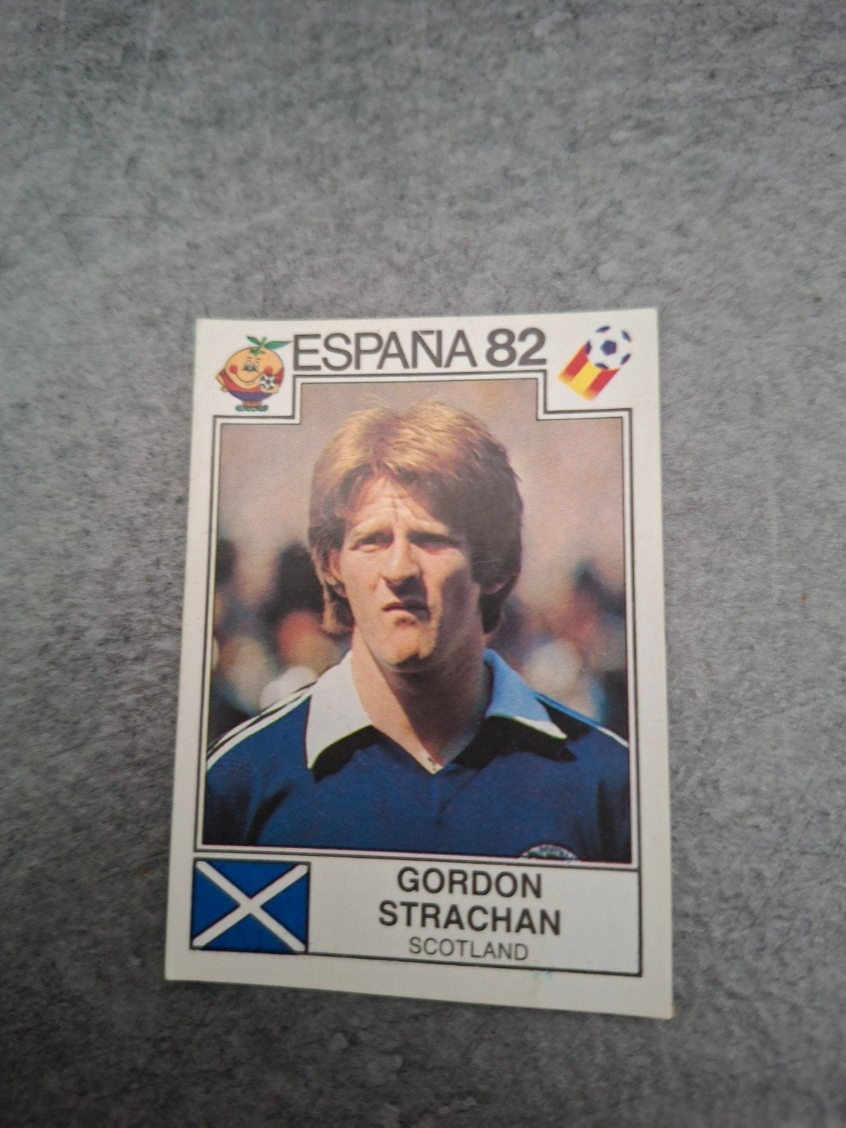 Panini sticker WK 82 Espana. Gordon Strachan Schotland., Verzenden, Zo goed als nieuw, Sticker