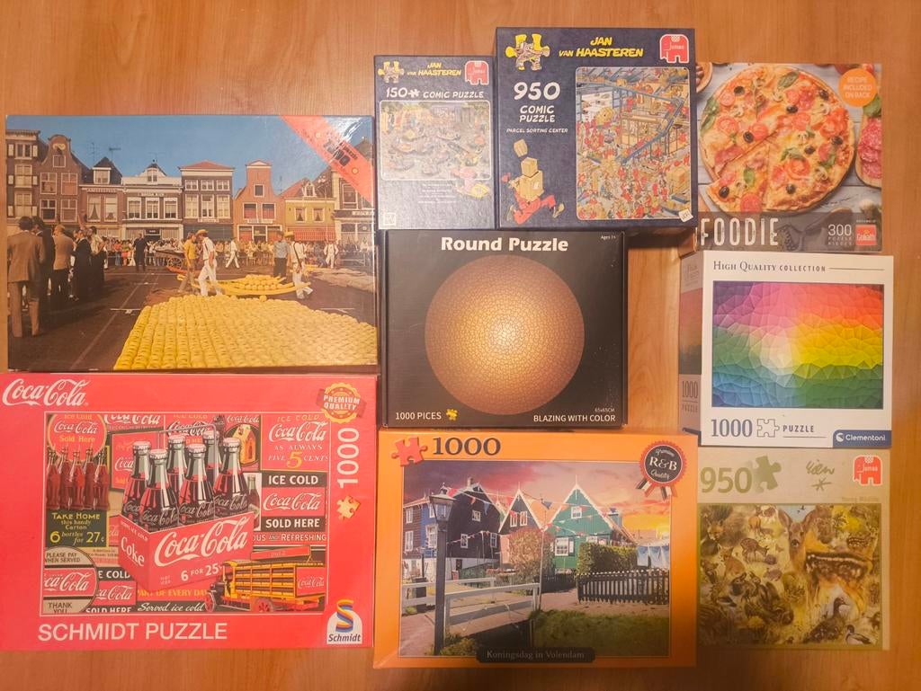Diverse Legpuzzels - Jan van Haasteren, Schmidt, Clementoni, Hobby en Vrije tijd, Denksport en Puzzels, Ophalen of Verzenden, 500 t/m 1500 stukjes