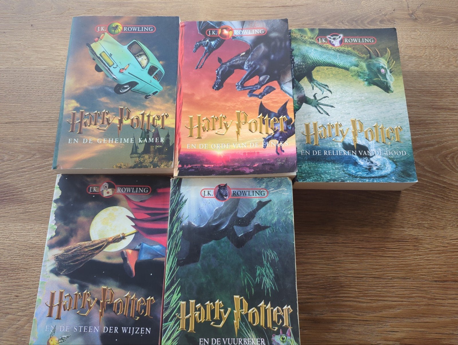 Harry Potter boeken - Deel 1, 2, 4, 5 en 7, Ophalen of Verzenden