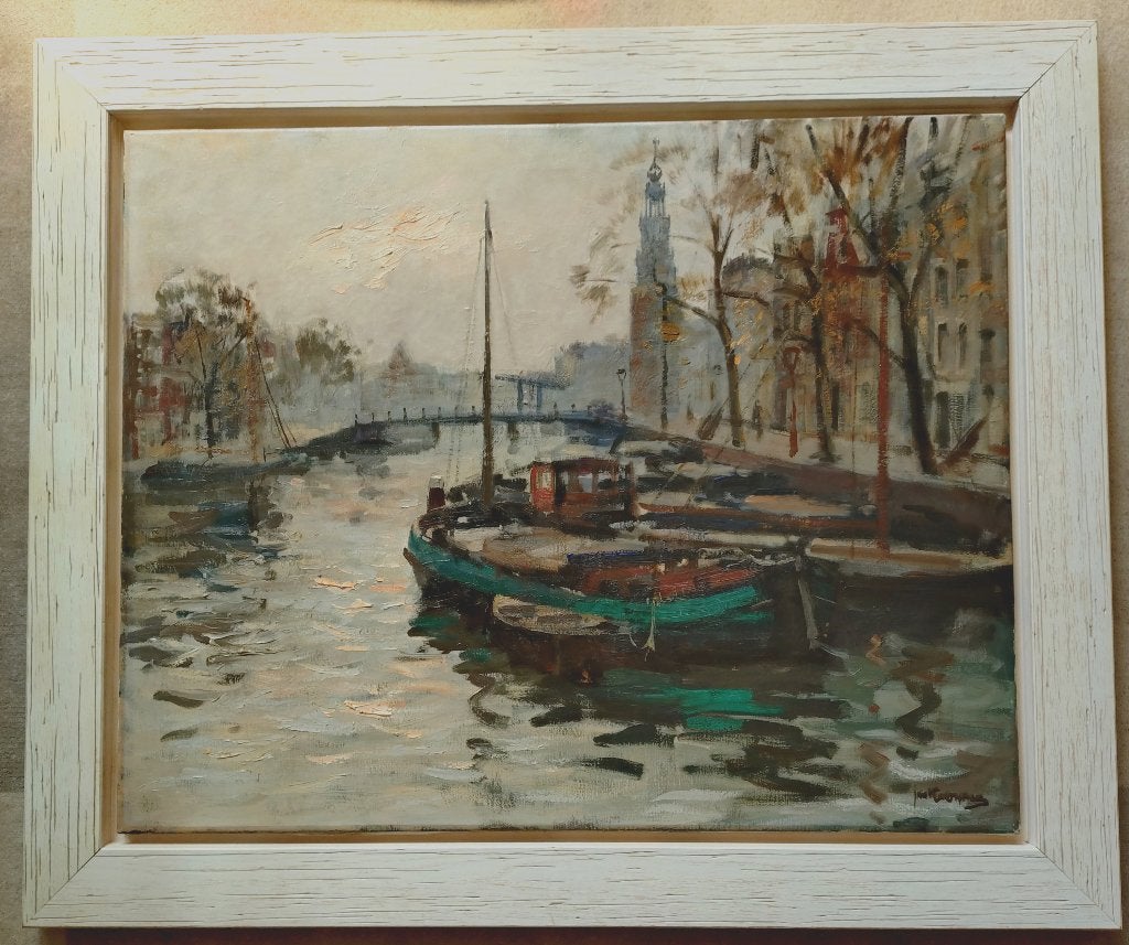 AMSTERDAM====Jan Korthals 1916-1972====doek 80x100 cm, Ophalen