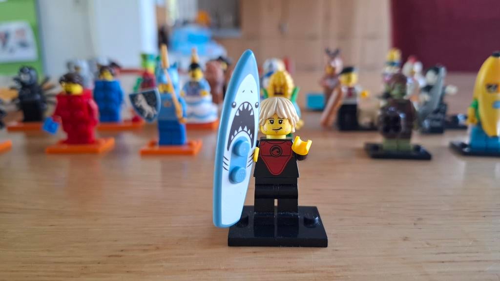 LEGO Minifiguur Surfer (col 17-1), Gebruikt, Lego, Ophalen of Verzenden, Minifiguren serie