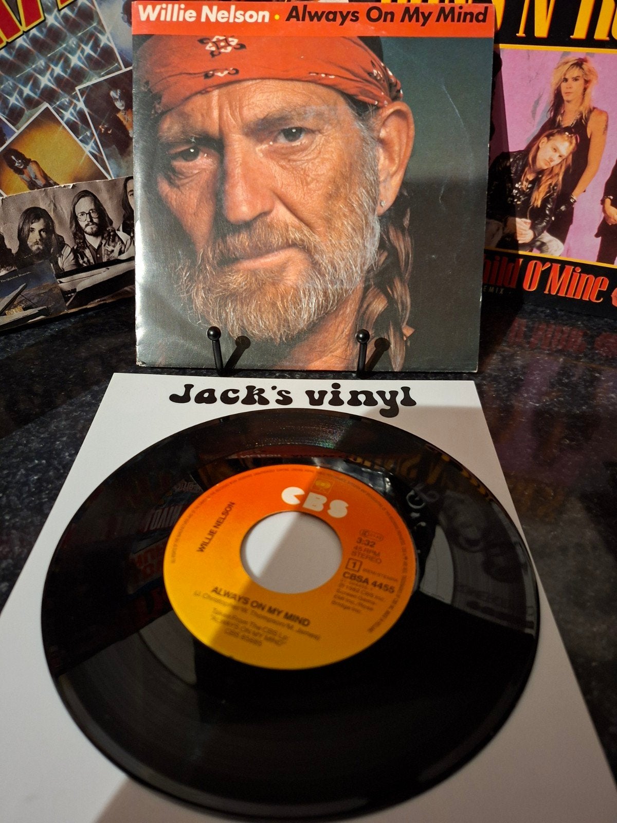 Willie Nelson - Always On My Mind (Vinyl Single) 1984, 7 inch, Ophalen of Verzenden, Overige typen, Fotohoes