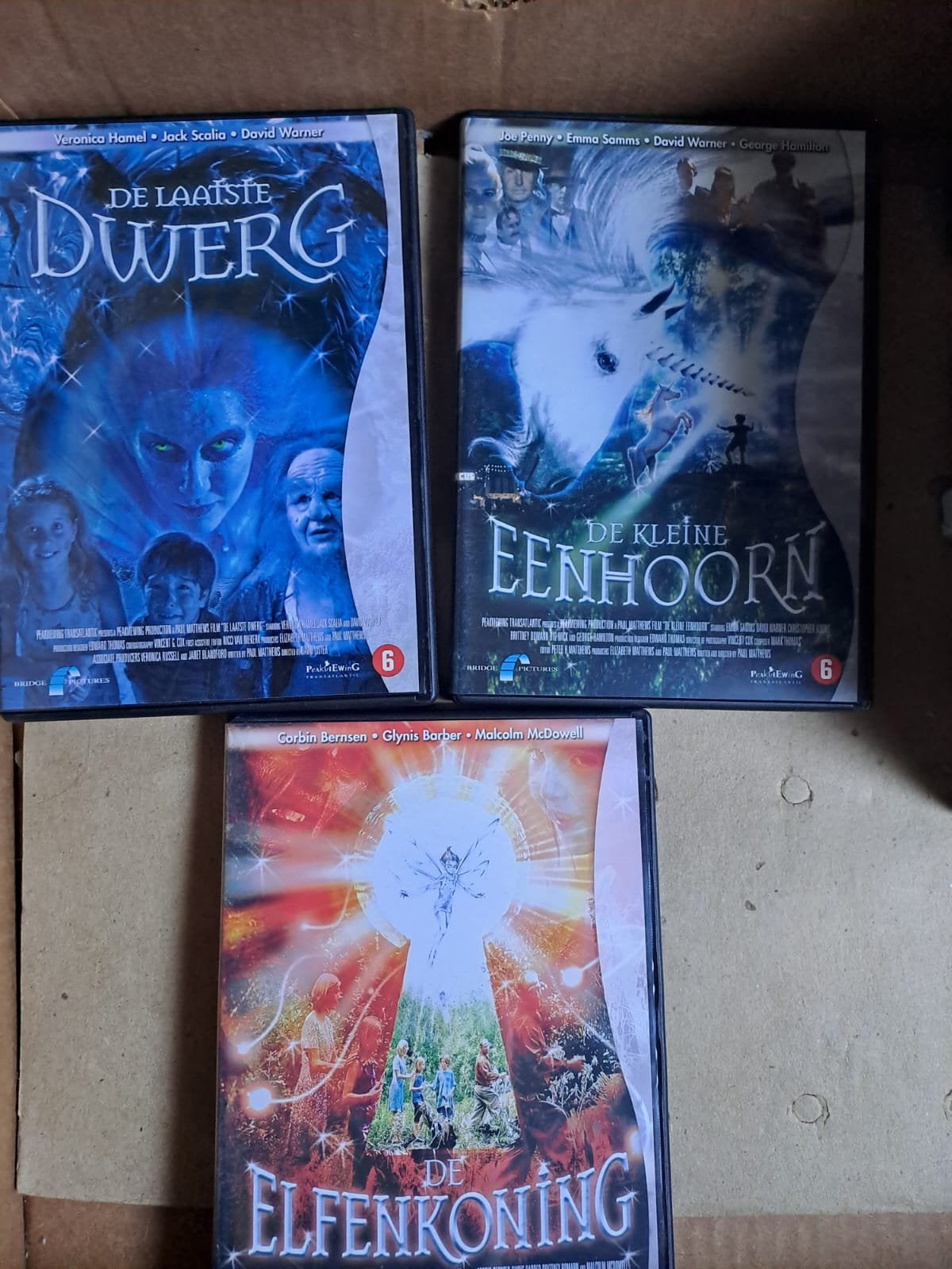 De Laatste Dwerg/De Kleine Eenhoorn/De Elfenkoning (dvd), Alle leeftijden, Ophalen of Verzenden, Zo goed als nieuw