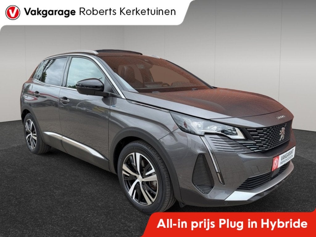 Peugeot 3008 1.6 HYbrid PHEV GT Pack Bussiness Schuifdak Tre, Auto's, Euro 6, Leder en Stof, Plug-in hybride, Bedrijf