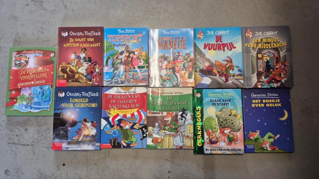 Grote collectie kinderboeken: Geronimo Stilton, Thea Stilton, Ophalen of Verzenden, Gelezen, Geronimo Stilton, Thea Stilton, Joe Carrot, Oscar Tortuga