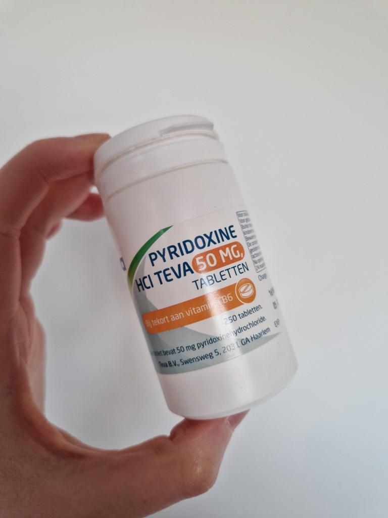 Vitamine B6 (Pyridoxine HCl Teva 50 mg), Verzenden, Zo goed als nieuw, Overige typen