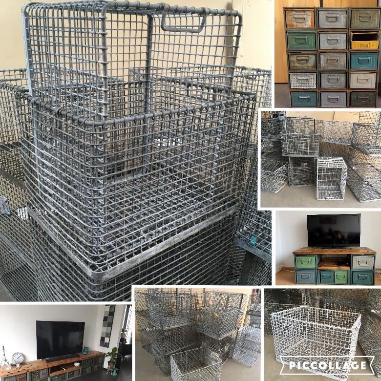 Industriële Mand Kist Draadmand Opbergmand Houtmand AKTIE, Ophalen, Minder dan 50 cm, Gebruikt, 50 tot 100 cm