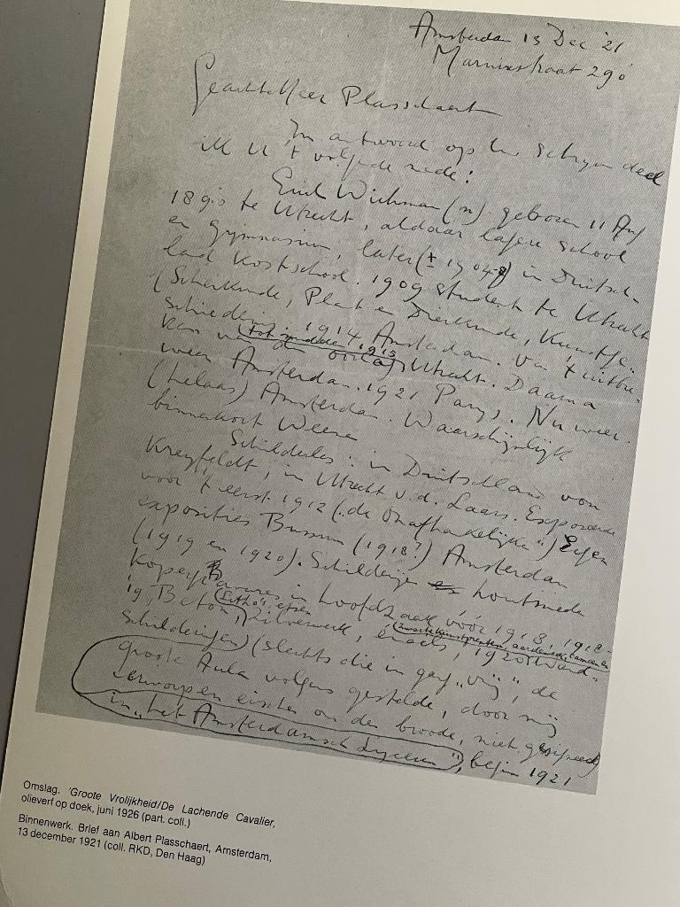 Erich Wichman 1890-1929 tussen idealisme en rancune (1983), Ophalen of Verzenden, Zo goed als nieuw, Schilder- en Tekenkunst