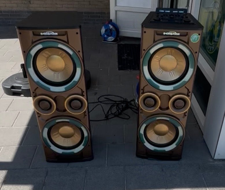 DENGHAN Party Speakerset met Bluetooth, Gebruikt, Party speaker, Ophalen of Verzenden, Bluetooth