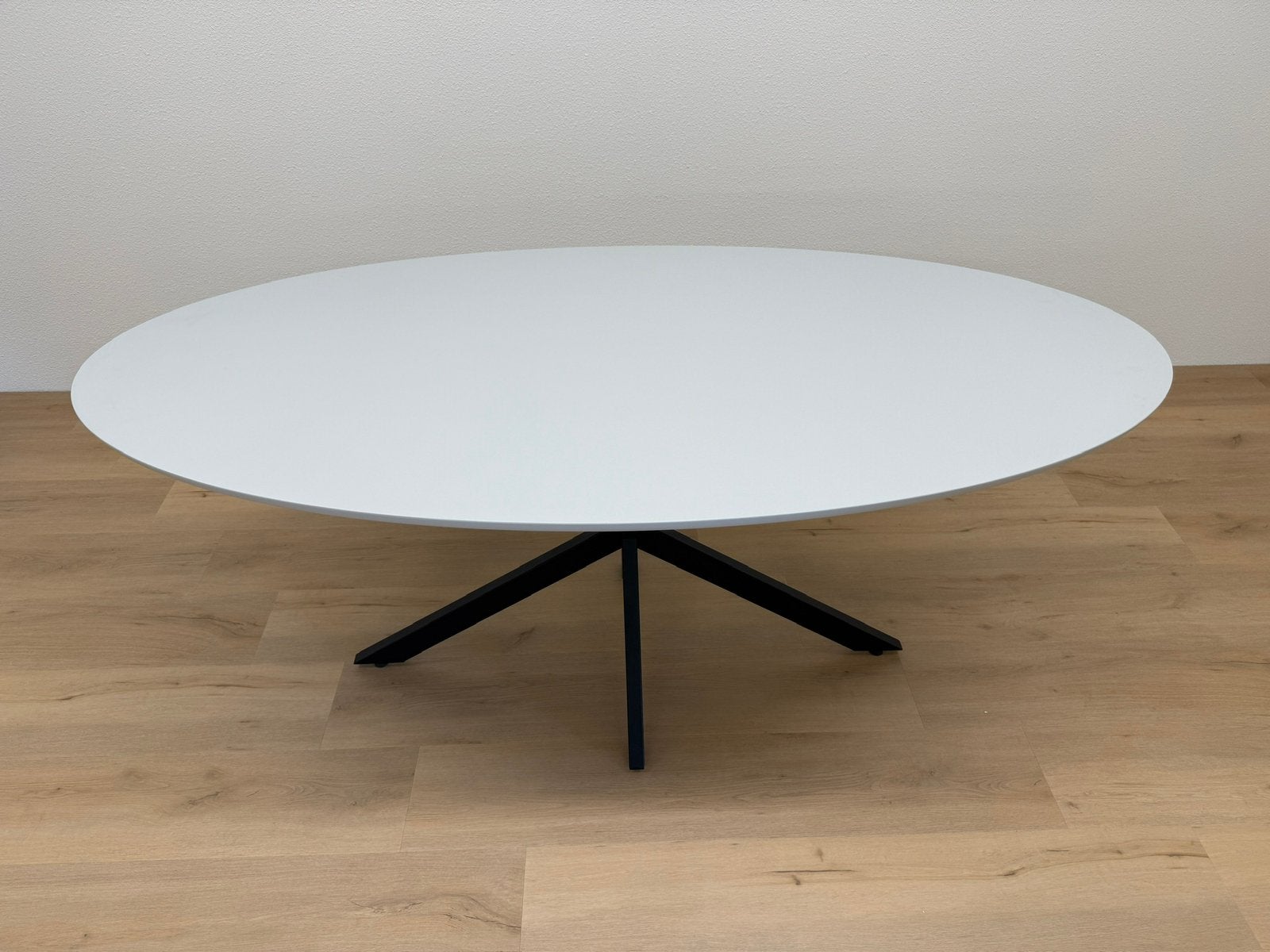 Ovale eettafel 180x90 - Fenix Grigio Efeso - Direct Leverbar, Huis en Inrichting, Zo goed als nieuw, 150 tot 200 cm, Ovaal, Info@betaalbaar-design.nl