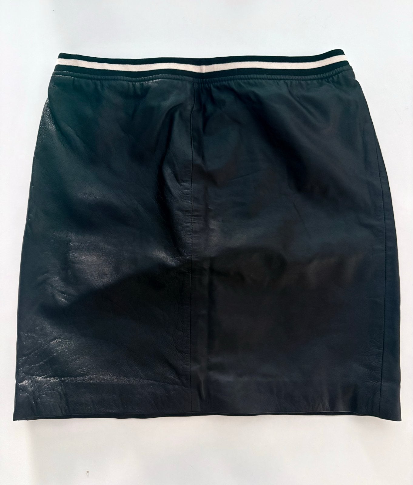 Hema Leren Rok Maat L Zwart, Verzenden, Zwart, Maat 42/44 (L), Zo goed als nieuw
