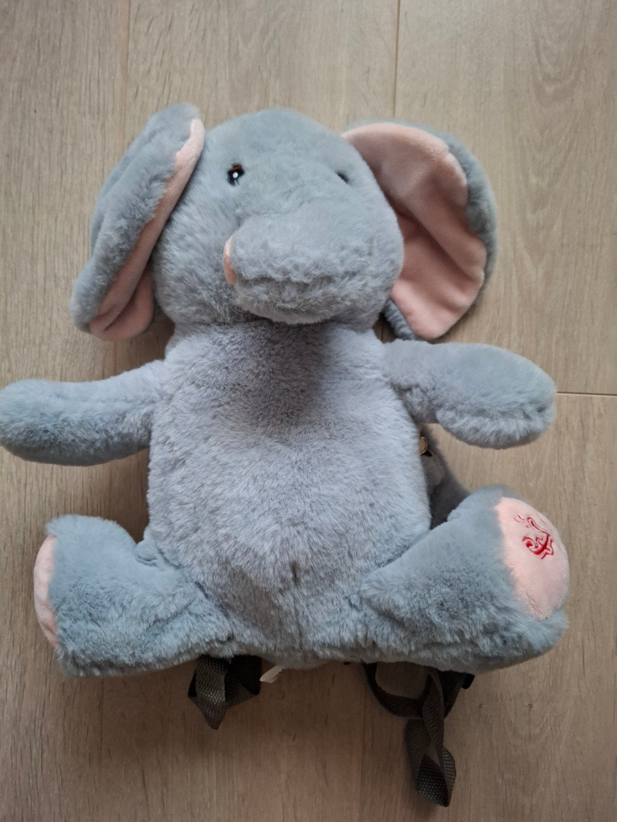 Schattige Olifant Knuffel Rugzak - Zo goed als nieuw, Ophalen, Overige merken, Overige karakters, Grijs