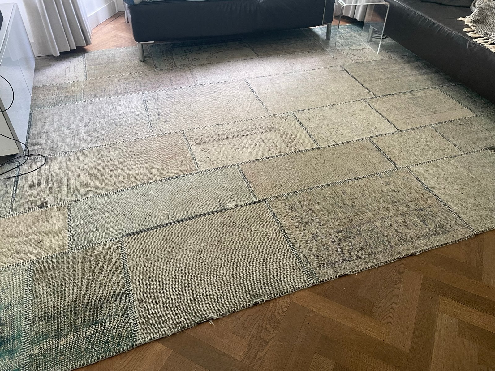 Vintage Vloerkleed Patchwork 350x255 cm - Gebruikt, Ophalen, Gebruikt, 200 cm of meer, Oosters