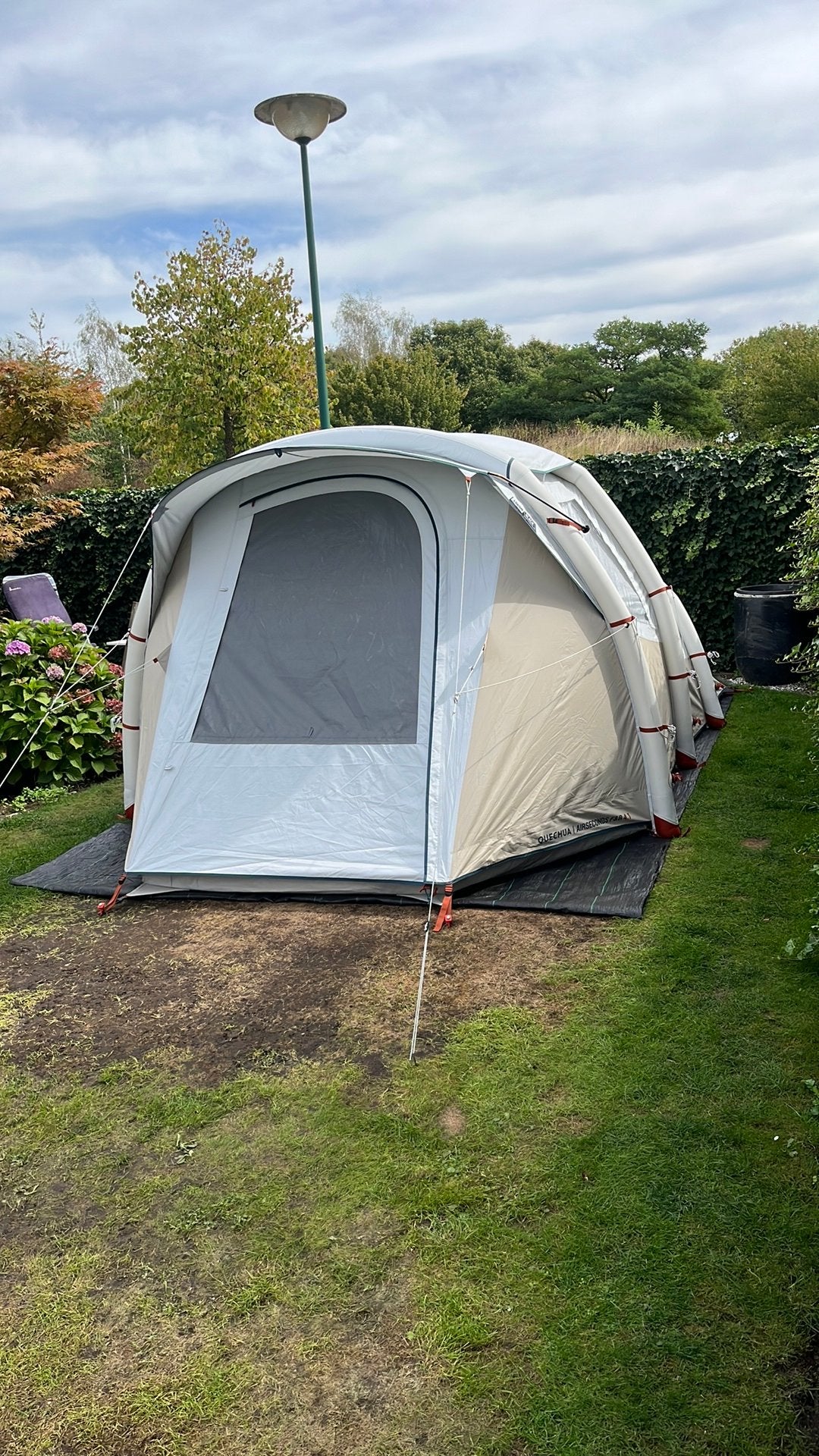Quechua Air Seconds 4.1 Fresh & Black opblaasbare tent zgan, Ophalen, Zo goed als nieuw, Tot en met 4