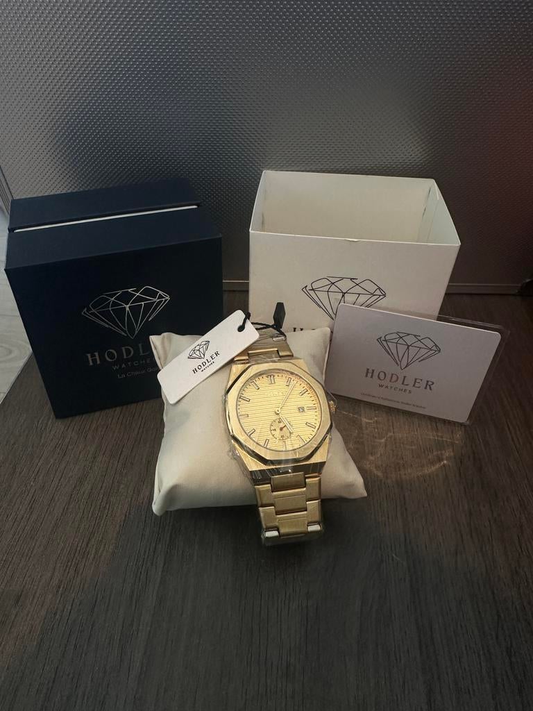Hodler La Chaux horloge goud heren helemaal nieuw ongedragen, Overige merken, Polshorloge, Nieuw, Ophalen of Verzenden