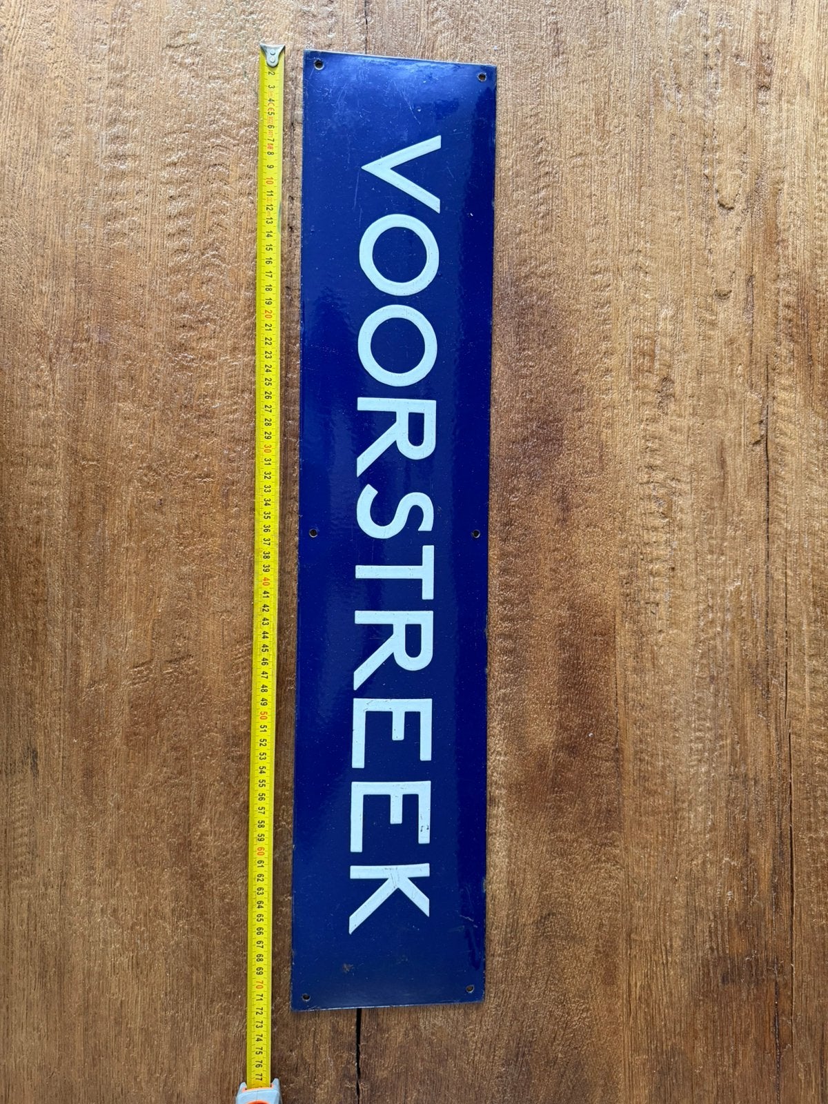 Voorstreek leeuwarden emaille straatnaam bord, Ophalen of Verzenden