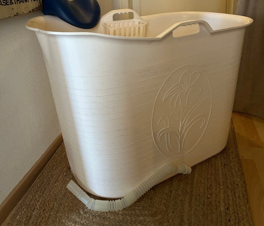 Bad bucket wit, Ophalen, Overige typen, 50 tot 100 cm, Zo goed als nieuw