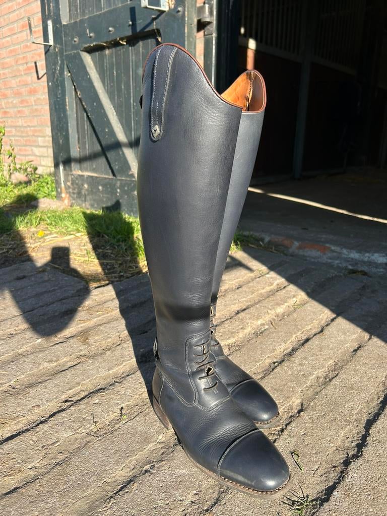 Blauwe Deniro laarzen, Dieren en Toebehoren, Paardrijkleding, Dressuur, Ophalen of Verzenden, Zo goed als nieuw, Dames