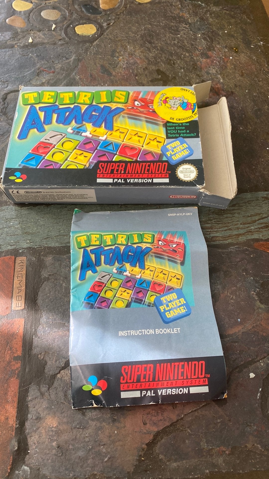Doos en boekje tetris attack, voor snes, Puzzel en Educatief, 1 speler, Ophalen of Verzenden, Zo goed als nieuw
