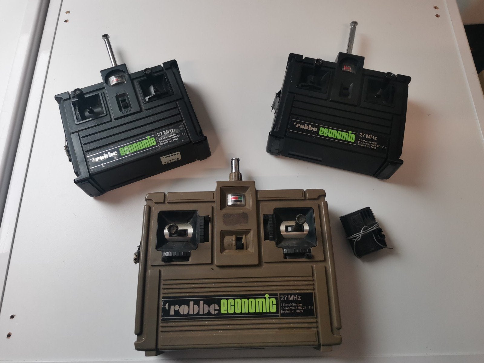 Vintage Robbe RC Zenders - Economic 27 MHz (3 stuks), Ophalen of Verzenden, Gebruikt