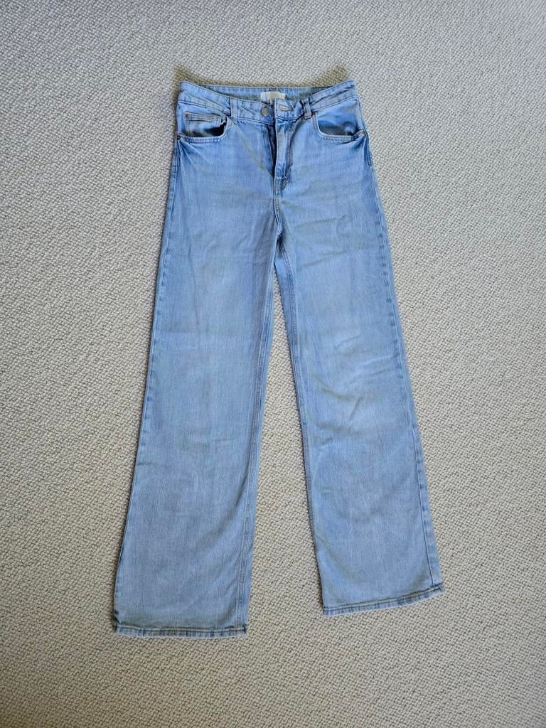 Wide leg jeans Lichtblauw maat 36 H&M, H&M, Blauw, Ophalen of Verzenden, Zo goed als nieuw