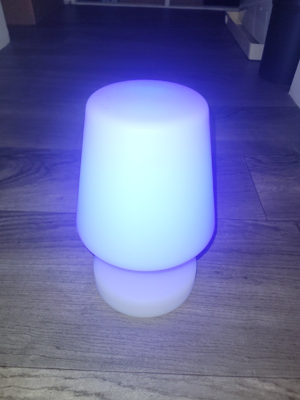 Oplaadbare LED Tafellamp met Kleurwissel - Sfeerlamp, Kunststof, Gebruikt, Draadloos, Wit