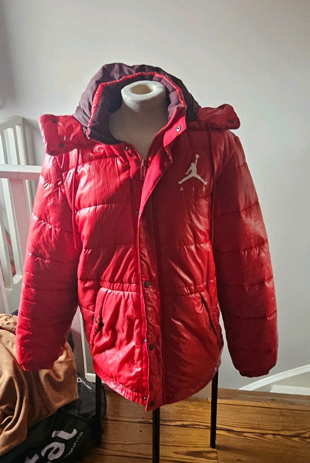 Jordan Air rood jas, Maat 52/54 (L), Air Jordan, Ophalen of Verzenden, Zo goed als nieuw