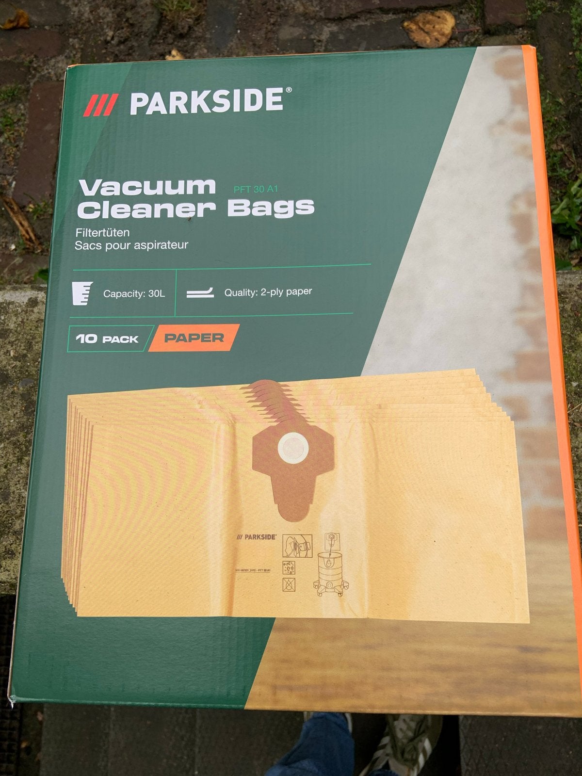 Parkside Stofzuigerzakken PFT 30 A1 - 18 stuks, Overige merken, Nieuw, Industriële stofzuiger, Geschikt voor harde vloeren